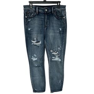 Judy Blue Women’s Boyfriend Fit Distressed Jeans Size 30